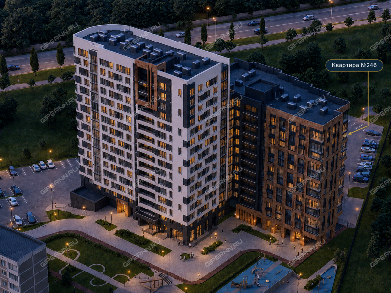 однокомнатная квартира в новостройке на улице Красных Зорь