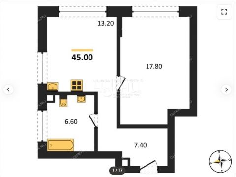 1-komnatnaya-ul-chernigovskaya-20 фото