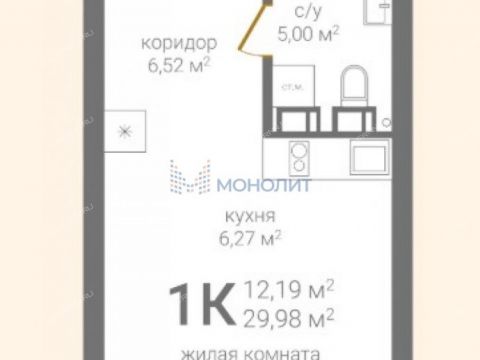 1-komnatnaya-ul-akademicheskaya-3 фото