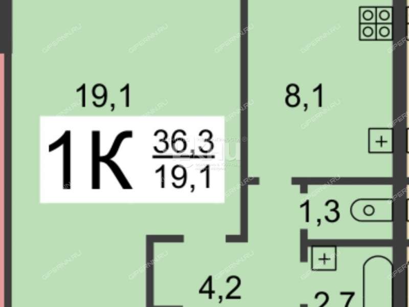 однокомнатная квартира на Ошарской улице дом 88