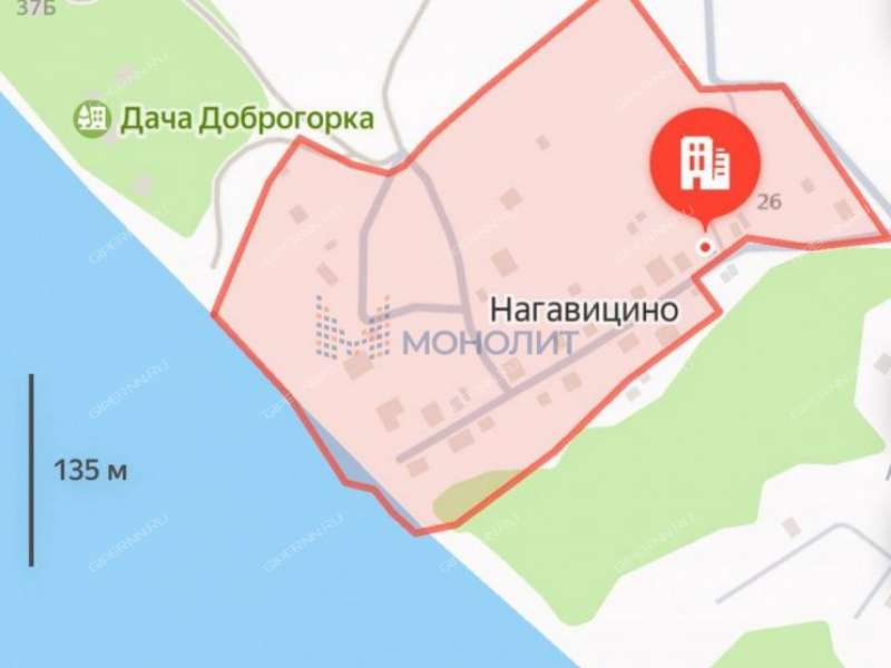 земельный участок 11 соток деревня Нагавицино