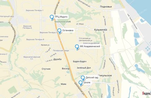 Карта афонино нижегородская область