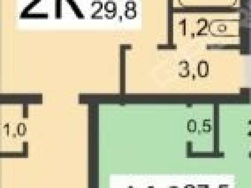 двухкомнатная квартира на проспекте Героев дом 35