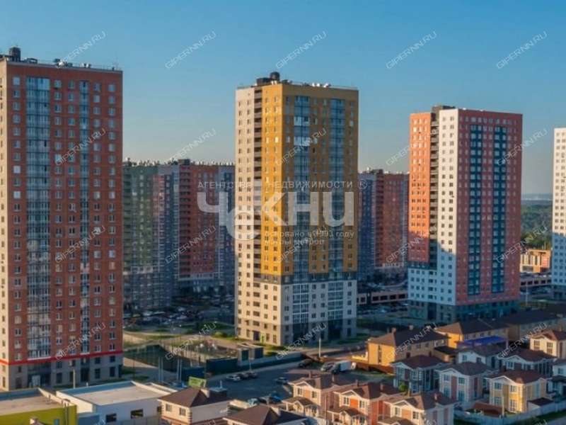 двухкомнатная квартира примерно в 0,3 км на северо-восток от д.Анкудиновка, д.3 в ЖК КМ Анкудиновский парк, 47 деревня Анкудиновка