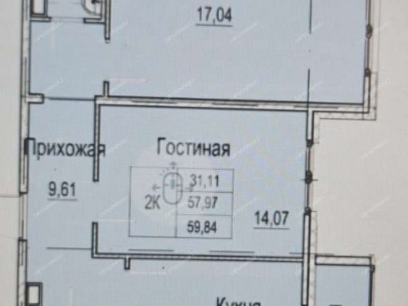 двухкомнатная квартира на Вязниковской улице дом 41