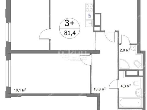 3-komnatnaya-ul-sergeya-akimova-d-50 фото
