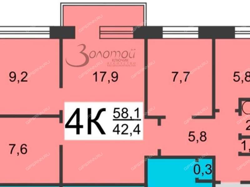четырёхкомнатная квартира на Зелёной улице дом 7А город Кстово
