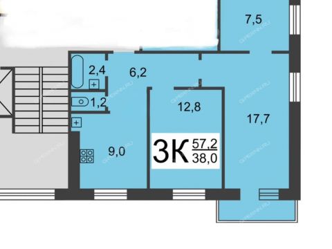 3-komnatnaya-ul-pyatigorskaya-d-14 фото